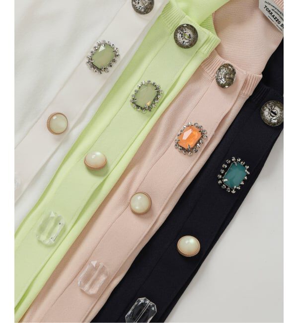  「《予約》【洗える】TORRAZZO DONNA/トラッゾドンナ ビジューカーディガン」|カーディガン|