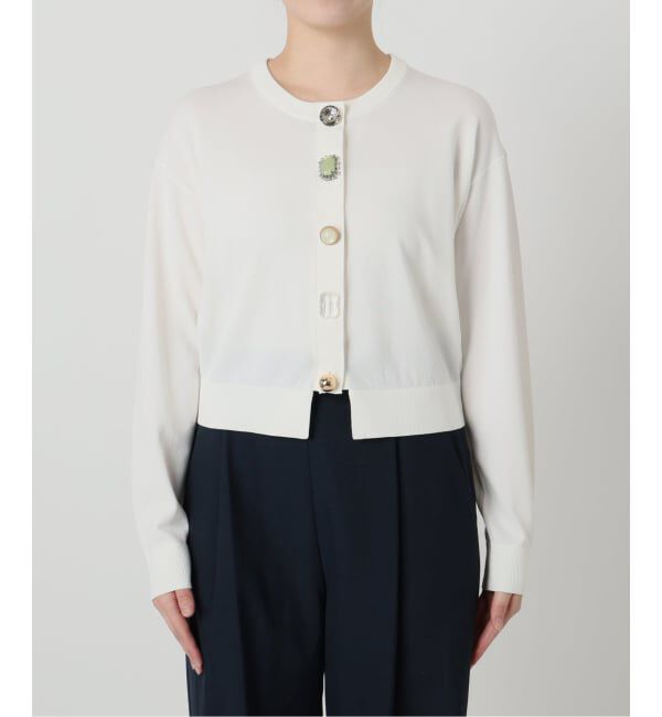  「《予約》【洗える】TORRAZZO DONNA/トラッゾドンナ ビジューカーディガン」|カーディガン|