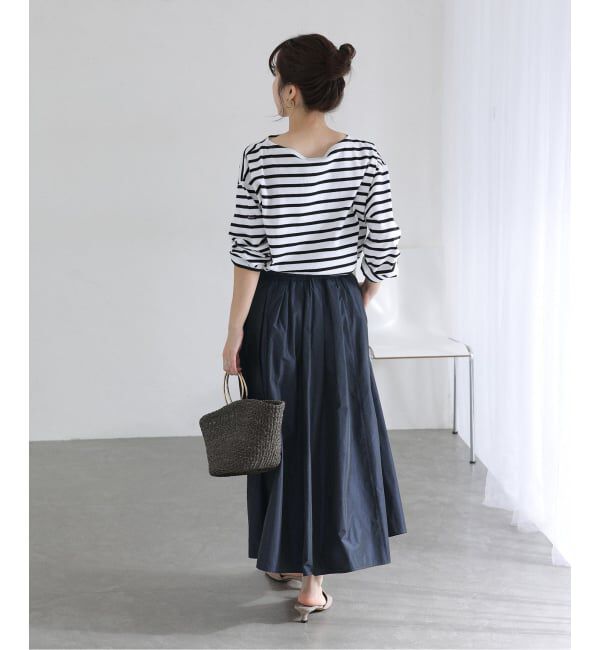  「《予約》【洗える】タフタジップポケットスカート」|スカート|