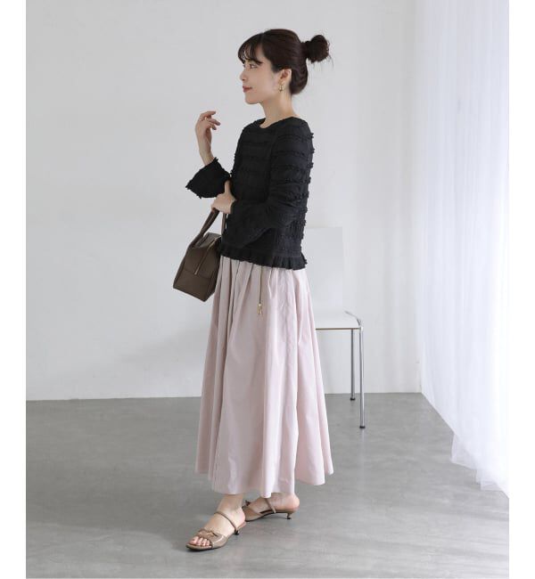  「《予約》【洗える】タフタジップポケットスカート」|スカート|