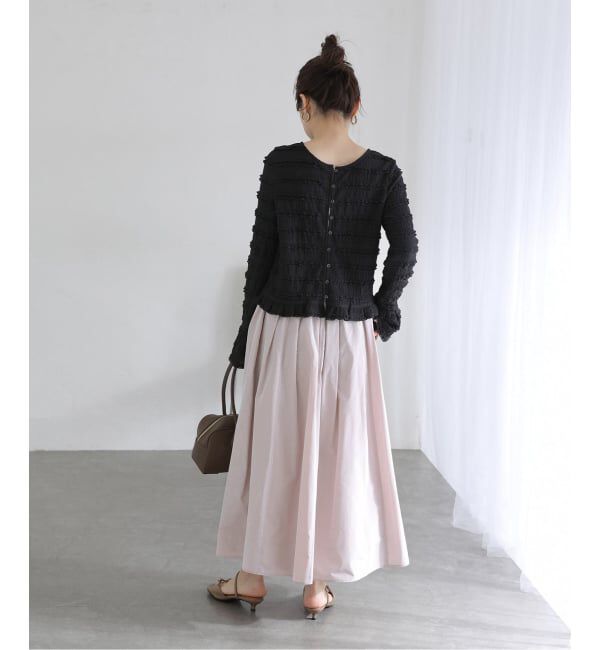  「《予約》【洗える】タフタジップポケットスカート」|スカート|