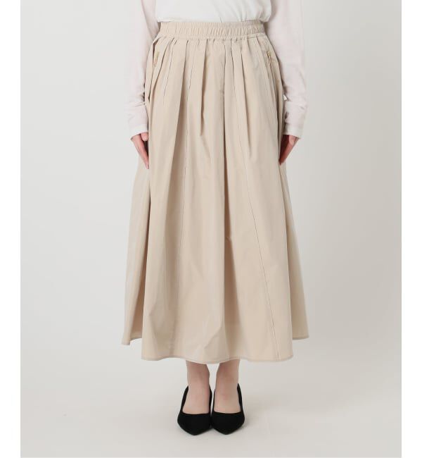  「《予約》【洗える】タフタジップポケットスカート」|スカート|