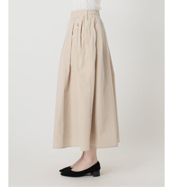  「《予約》【洗える】タフタジップポケットスカート」|スカート|