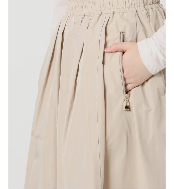  「《予約》【洗える】タフタジップポケットスカート」|スカート|