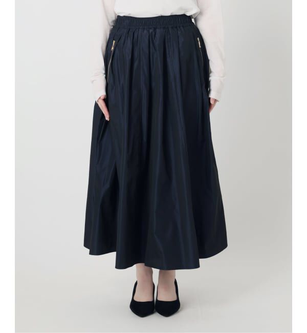  「《予約》【洗える】タフタジップポケットスカート」|スカート|