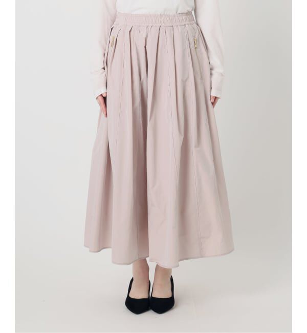  「《予約》【洗える】タフタジップポケットスカート」|スカート|