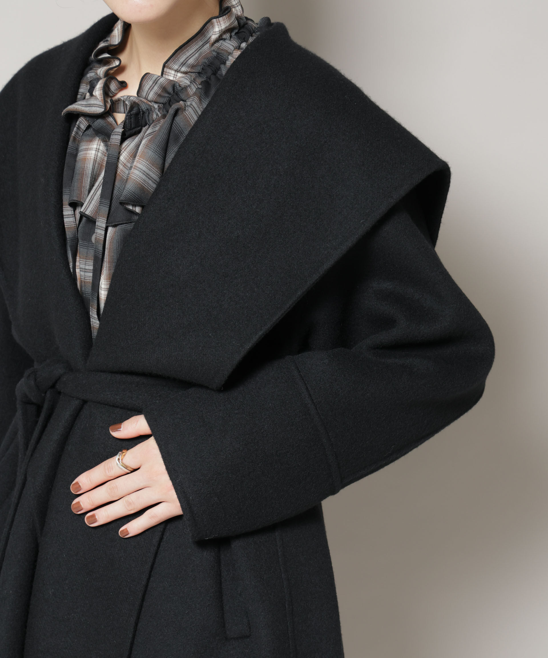 nano･universe「SUPER110blend リバーショールミディコート」|その他|