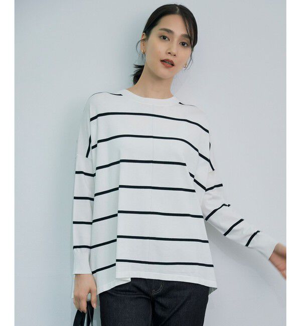 自由区「【WEB限定カラーあり】レーヨンストレッチ ニットT」|ニット・セーター|[WEB限定]ｵﾌ&times;