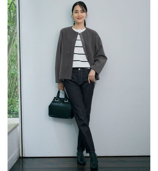 自由区「【WEB限定カラーあり】レーヨンストレッチ ニットT」|ニット・セーター|