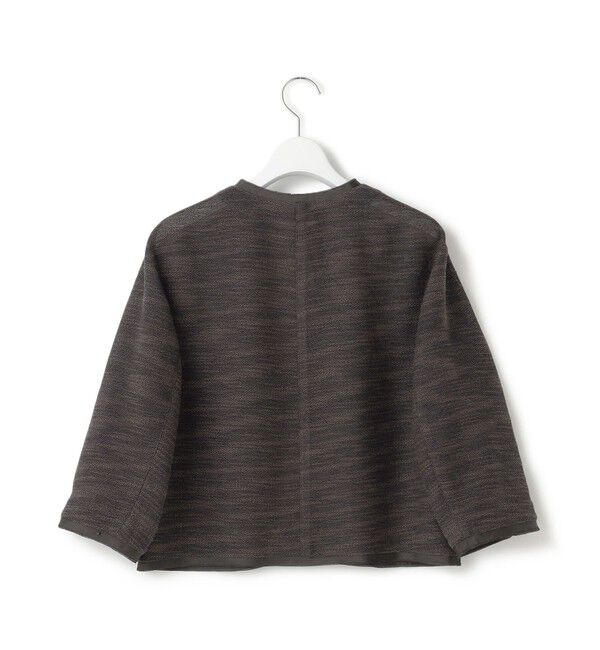 23区「サマーツイード 7分袖 ジャケット」|ノーカラージャケット|