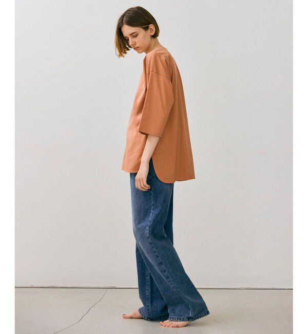 BEIGE,「【BEIGEecru/WEB限定・洗える】JERSEY STITCH / コットンオーバーサイズトップス」|Tシャツ・カットソー|