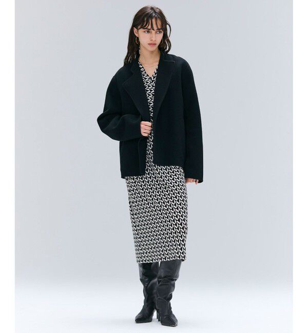 BEIGE,「【洗える】MODESTO / ジャージーストレッチカシュクールドレス」|ワンピース|