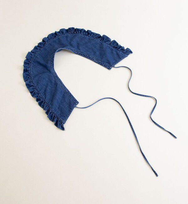 Rie Miller「【RM denim】ビッグカラー2WAYデニムブラウス」|シャツ・ブラウス|