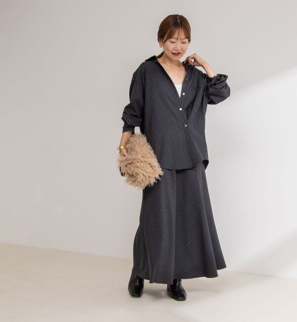 NOLLEY'S「《セットアップ対応》ウォッシャブルMannishスカート」|スカート|