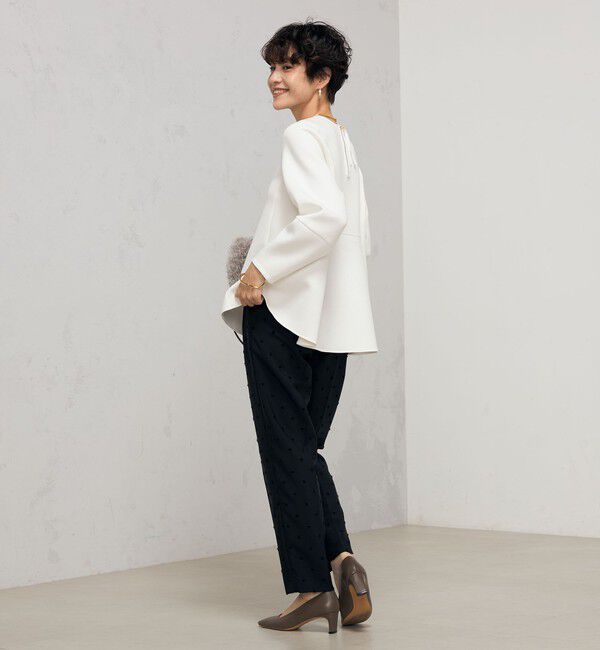 NOLLEY'S「ウォッシャブルエアボールフレアプルオーバーカットソー」|Tシャツ・カットソー|