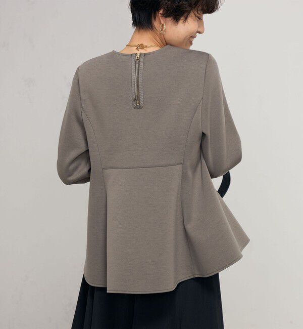 NOLLEY'S「ウォッシャブルエアボールフレアプルオーバーカットソー」|Tシャツ・カットソー|