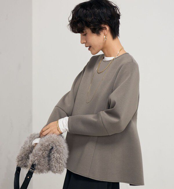 NOLLEY'S「ウォッシャブルエアボールフレアプルオーバーカットソー」|Tシャツ・カットソー|