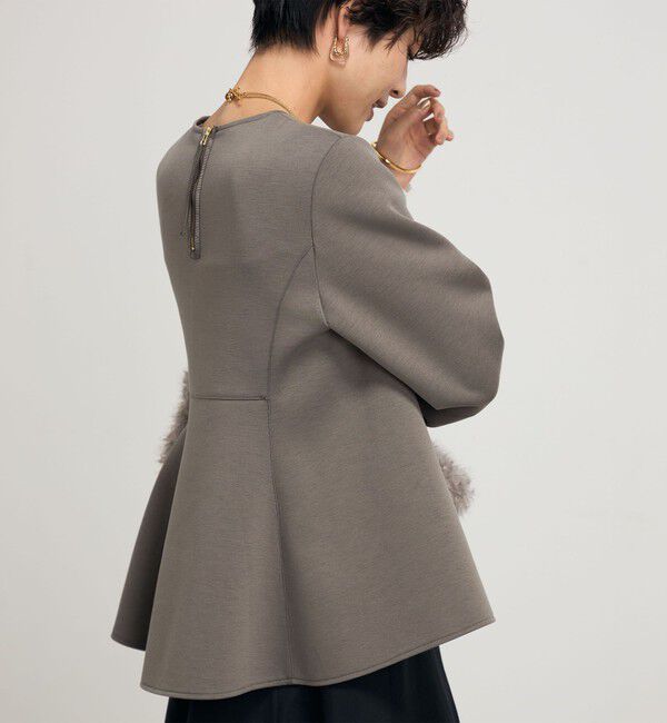 NOLLEY'S「ウォッシャブルエアボールフレアプルオーバーカットソー」|Tシャツ・カットソー|