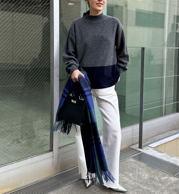 Rie Miller「【RM denim】スリットフレアハイウエストデニム」|デニム|