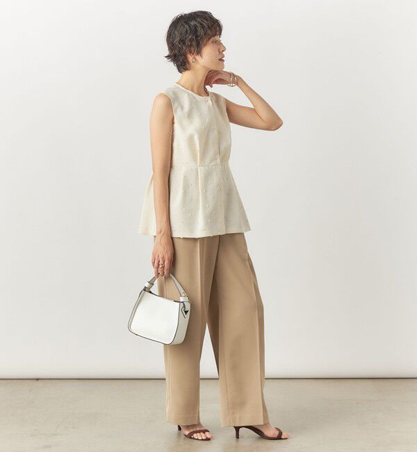 NOLLEY'S「ウォッシャブルクリスピーカルゼワイドパンツ」|その他|