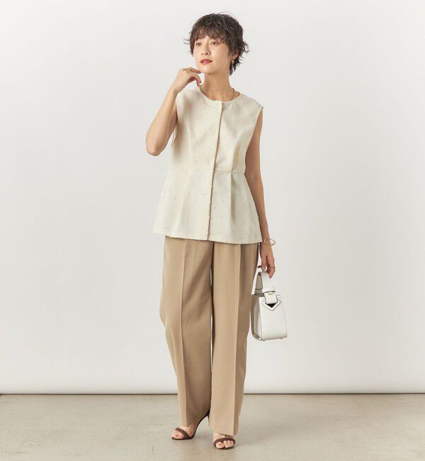 NOLLEY'S「ウォッシャブルクリスピーカルゼワイドパンツ」|その他|