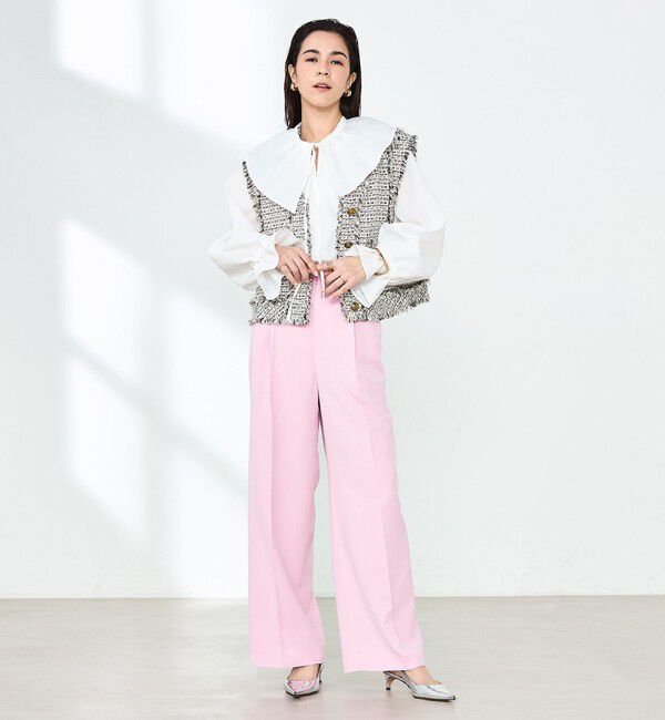 NOLLEY'S「ウォッシャブルクリスピーカルゼワイドパンツ」|その他|