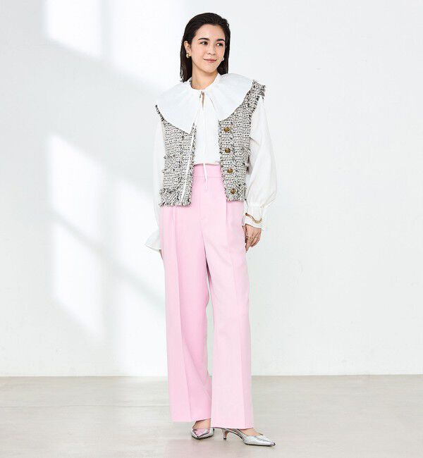 NOLLEY'S「ウォッシャブルクリスピーカルゼワイドパンツ」|その他|