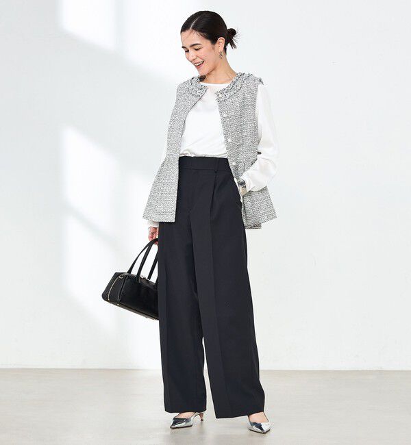 NOLLEY'S「ウォッシャブルクリスピーカルゼワイドパンツ」|その他|