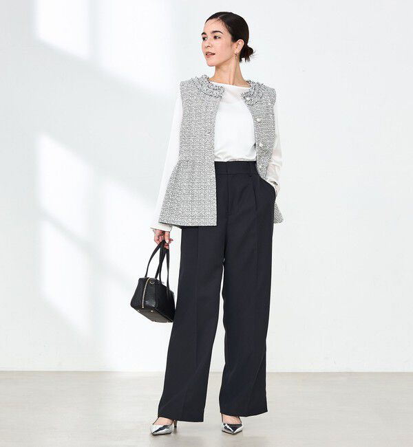 NOLLEY'S「ウォッシャブルクリスピーカルゼワイドパンツ」|その他|