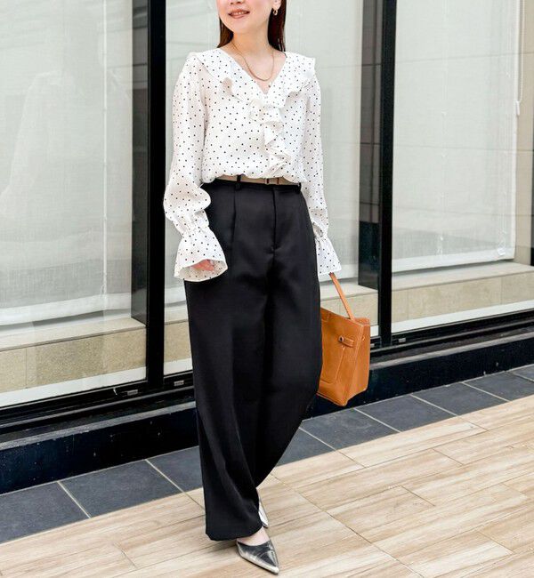 NOLLEY'S「ウォッシャブルクリスピーカルゼワイドパンツ」|その他|