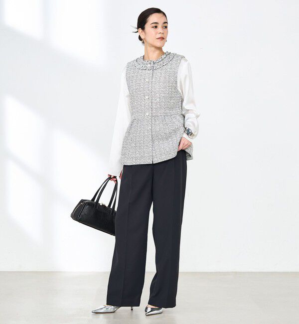 NOLLEY'S「ウォッシャブルクリスピーカルゼワイドパンツ」|その他|