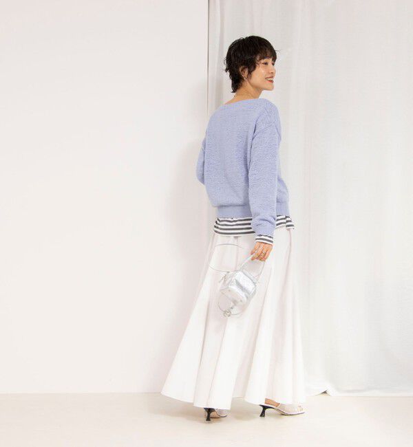 NOLLEY'S「【追加】【WEB＆一部店舗限定色あり】ウォッシャブルヴィンテージタフタマチ入りマキシスカート」|スカート|