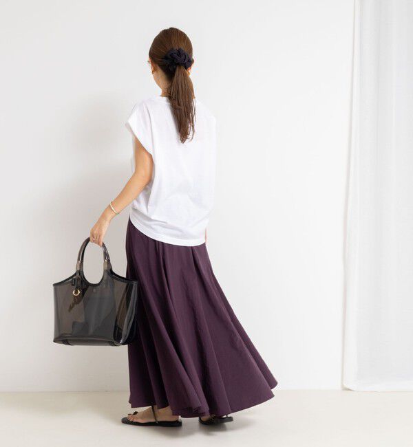 NOLLEY'S「【追加】【WEB＆一部店舗限定色あり】ウォッシャブルヴィンテージタフタマチ入りマキシスカート」|スカート|