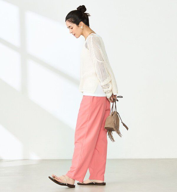 NOLLEY'S「ウォッシャブル多機能ウエストフリルテーパードパンツ」|その他|