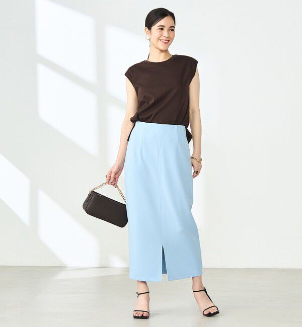 NOLLEY'S sophi「ウォッシャブルダンボール前後2WAYタイトスカート」|タイト|