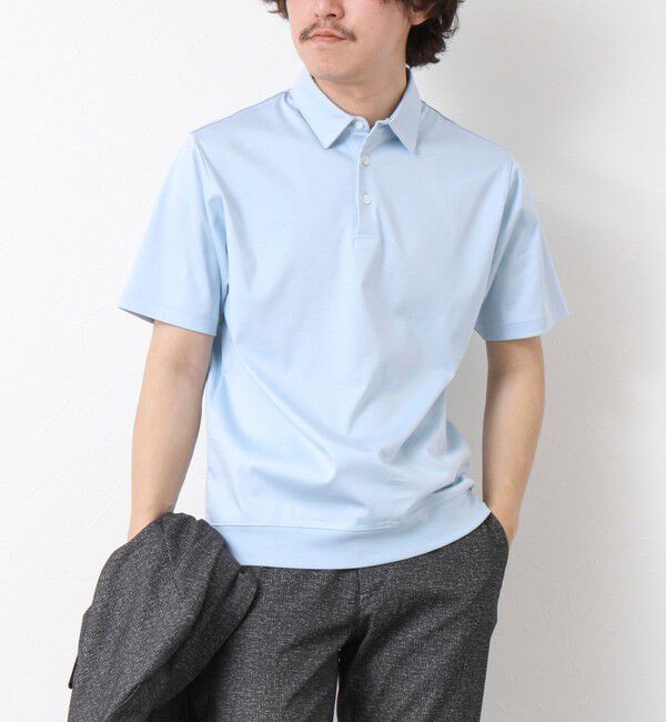 NOLLEY'S goodman「《ビジカジ対応》シルケットスムース ドレスポロ ビズポロ 25SS」|ポロシャツ|