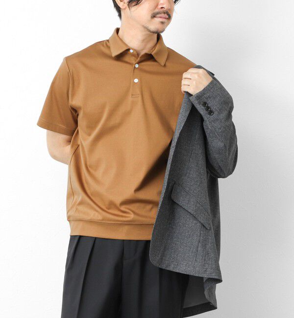 NOLLEY'S goodman「《ビジカジ対応》シルケットスムース ドレスポロ ビズポロ 25SS」|ポロシャツ|