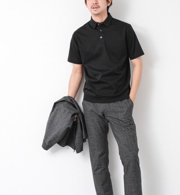 NOLLEY'S goodman「《ビジカジ対応》シルケットスムース ドレスポロ ビズポロ 25SS」|ポロシャツ|