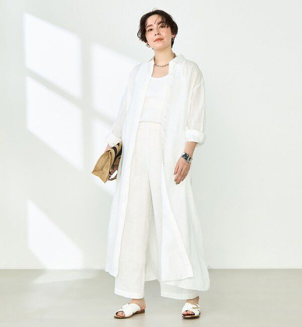 NOLLEY'S「【WEB STAFF恵☆別注カラーあり】《セットアップ対応》リネンセミワイドパンツ」|その他|