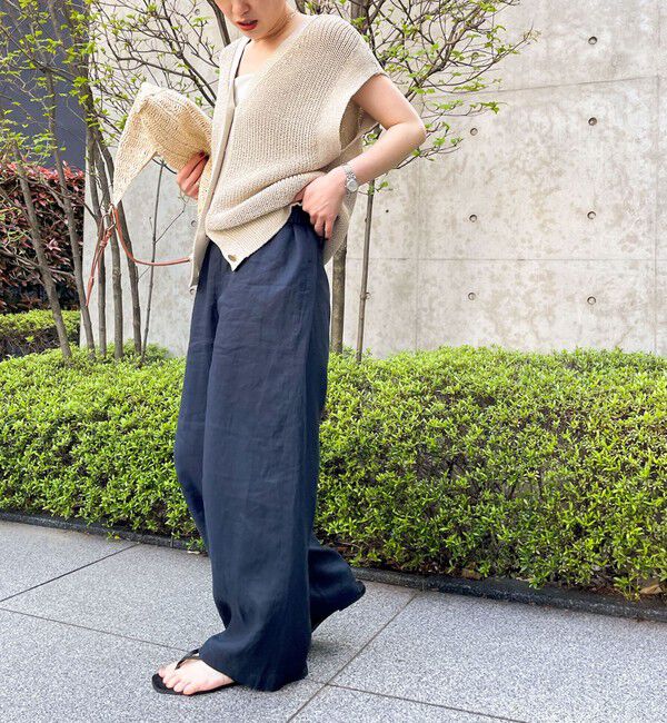 NOLLEY'S「【WEB STAFF恵☆別注カラーあり】《セットアップ対応》リネンセミワイドパンツ」|その他|