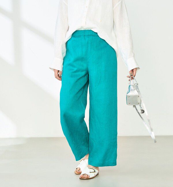 NOLLEY'S「【WEB STAFF恵☆別注カラーあり】《セットアップ対応》リネンセミワイドパンツ」|その他|