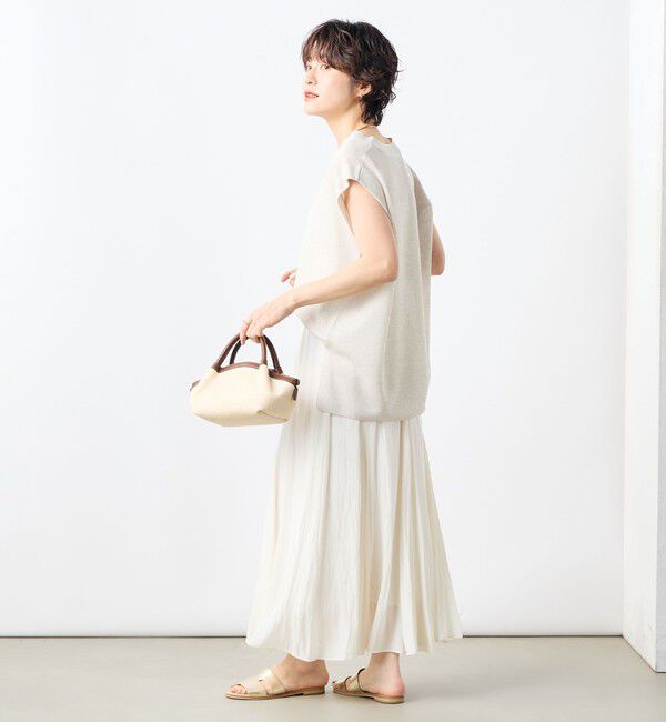 NOLLEY'S「ウォッシャブル割繊フレアスカート」|フレア|