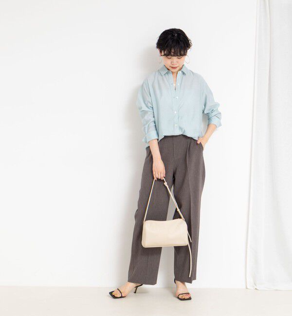 NOLLEY'S sophi「《セットアップ対応》シアーローン２WAYシャツ」|シャツ・ブラウス|