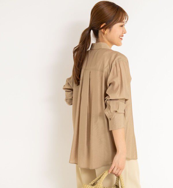 NOLLEY'S sophi「《セットアップ対応》シアーローン２WAYシャツ」|シャツ・ブラウス|