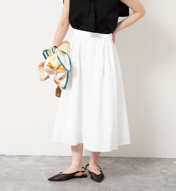 NOLLEY'S「ウォッシャブルライトウェザータック&ギャザースカート」|スカート|