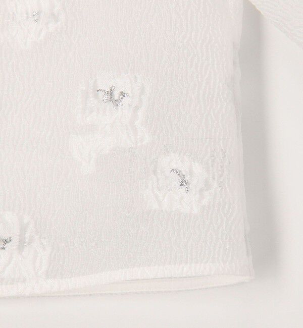 NOLLEY'S sophi「《セットアップ対応》ラメフラワージャガードブラウス」|シャツ・ブラウス|