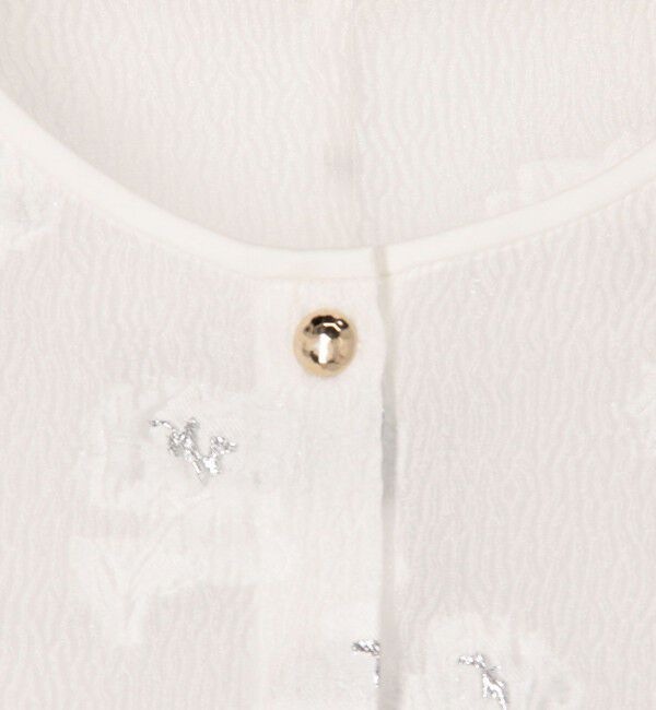 NOLLEY'S sophi「《セットアップ対応》ラメフラワージャガードブラウス」|シャツ・ブラウス|