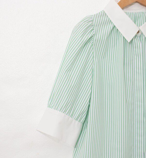 NOLLEY'S「パフスリーブ半袖シャツブラウス」|シャツ・ブラウス|