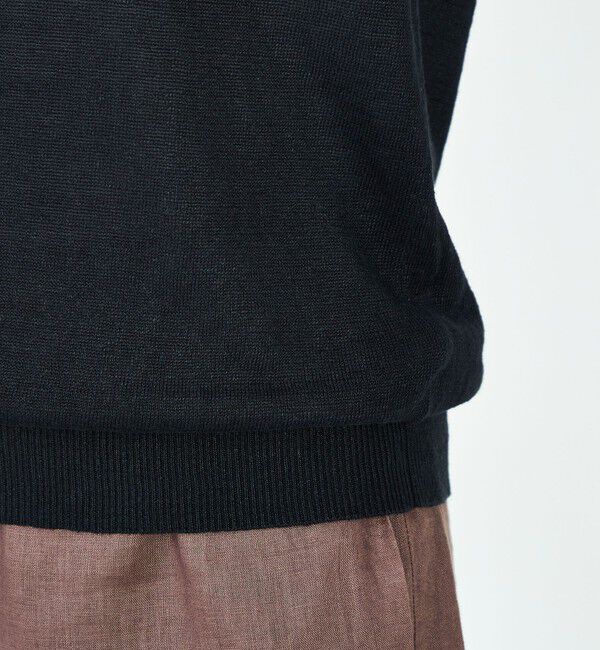 NOLLEY'S「《アンサンブル対応》《手洗い可能》フレンチリネンノースリーブプルオーバーニット」|ニット・セーター|