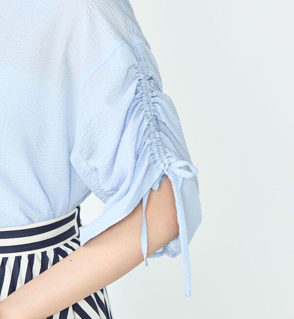 NOLLEY'S「ポコポコサッカー2WAYブラウス」|シャツ・ブラウス|